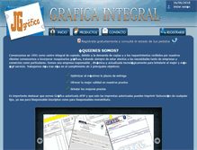 Tablet Screenshot of graficajg.com.ar